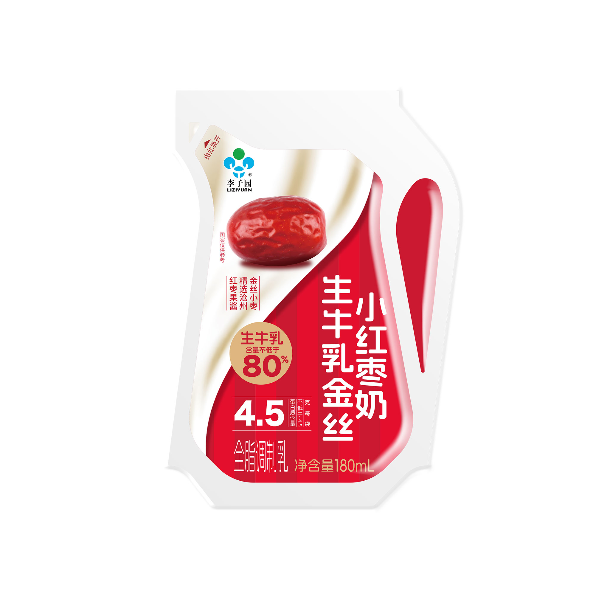 180mL生牛乳金丝小红枣奶