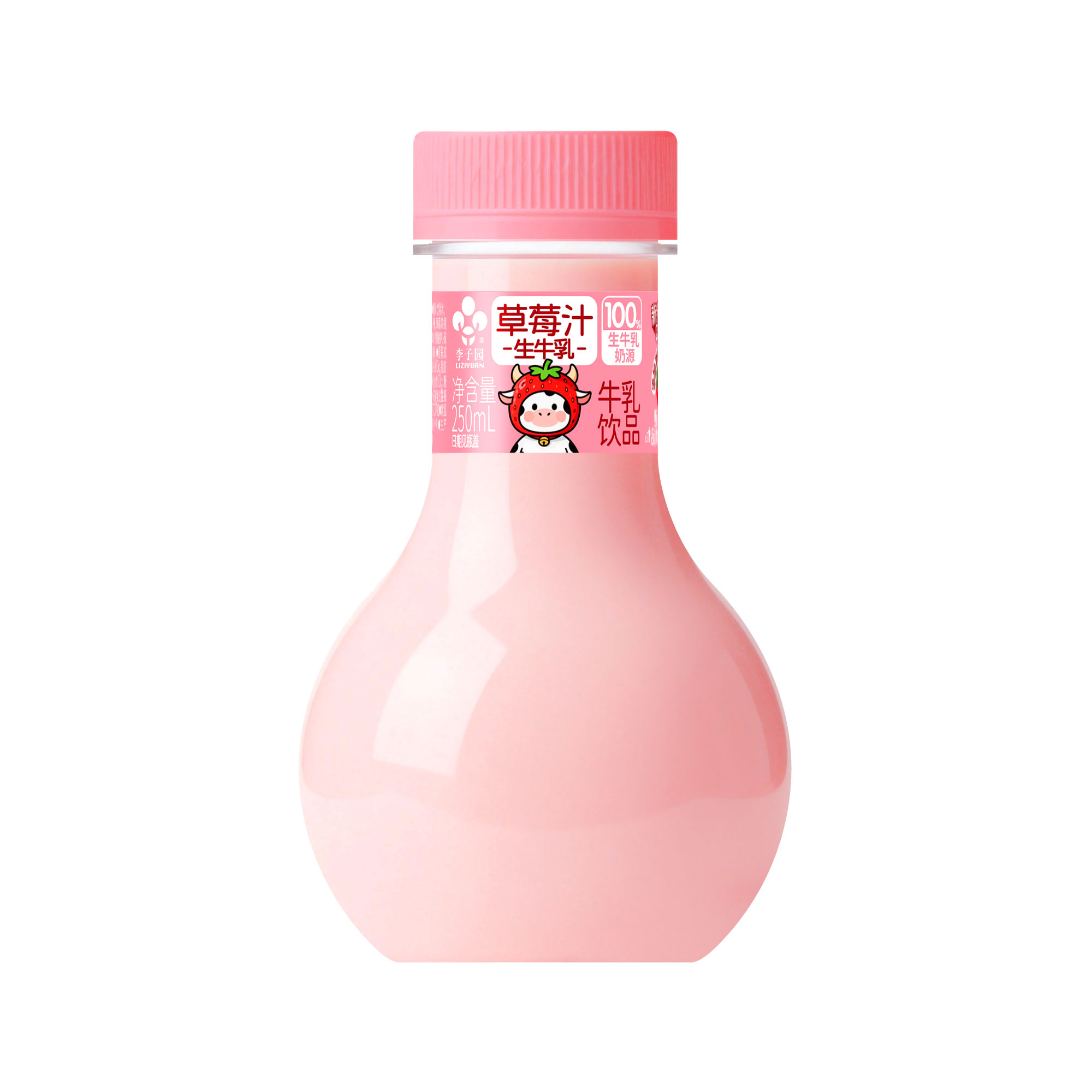 250mL草莓汁牛乳饮品